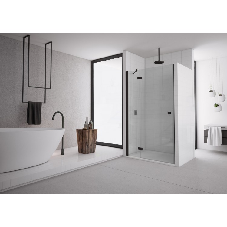 Dušas durvis SanSwiss ANNEA BLACK AN13G 110 cm