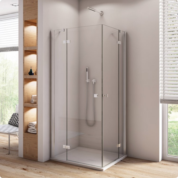 Dušas stūris kvadrātveida SanSwiss ANNEA AN13 G/D 100x100cm