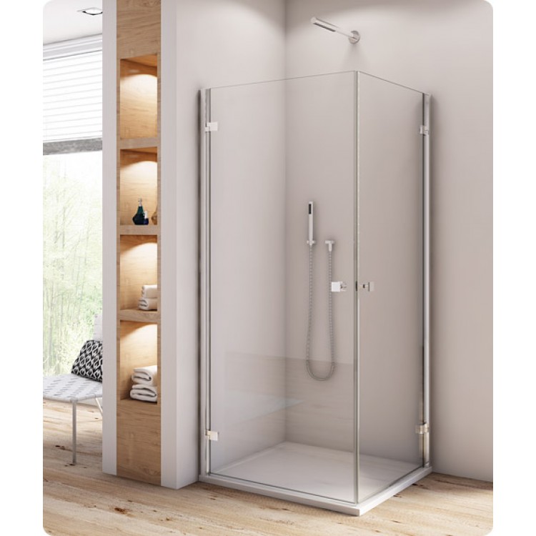 Dušas stūris kvadrātveida SanSwiss ANNEA AN1C G/D 90x90cm