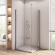Dušas stūris kvadrātveida SanSwiss ANNEA AN1C G/D 90x90cm
