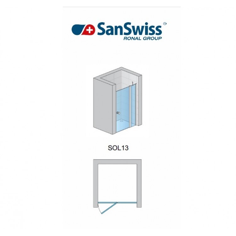 Dušas durvis SanSwiss SOLINO SOL13 120 cm