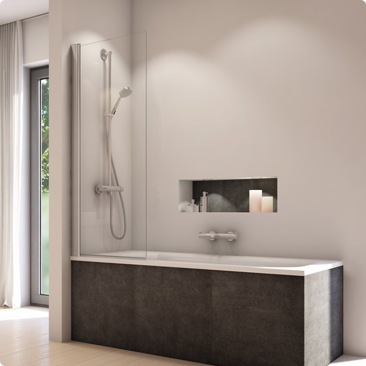 Vannas sieniņa SanSwiss SOLINO SOEB1 850mm