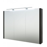 Vannas istabas skapītis ar spoguli un LED apgaismojumu Raguvos Baldai 98.2 cm, 1402701