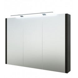 Vannas istabas skapītis ar spoguli un LED apgaismojumu Raguvos Baldai 98.2 cm, 1402701