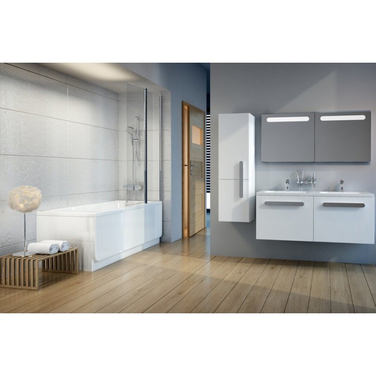 Vannas sieniņa RAVAK Chrome CVS2-100, balts