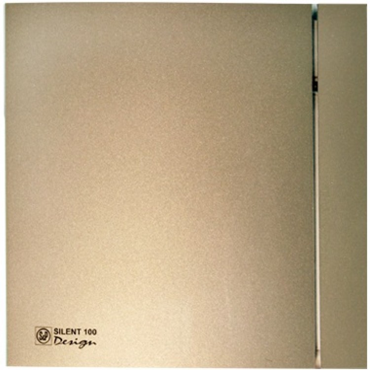 Sadzīves ventilators S&P Silent Design 100CZ, pretvārsts, champagne Sadzīves ventilators S&P Silent Design 100CZ, pretvārsts, champagne