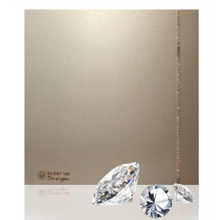 Sadzīves ventilators S&P Silent Design 100CZ, pretvārsts, champagne swarovski Sadzīves ventilators S&P Silent Design 100CZ, pretvārsts, champagne swarovski