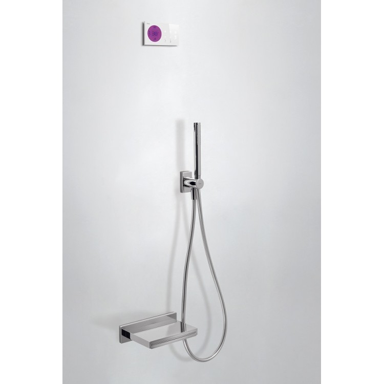 Elektroniskā termostata vannas un dušas sistēma TRES Bath Space, 09288556NM Elektroniskā termostata vannas un dušas sistēma TRES Bath Space, 09288556NM