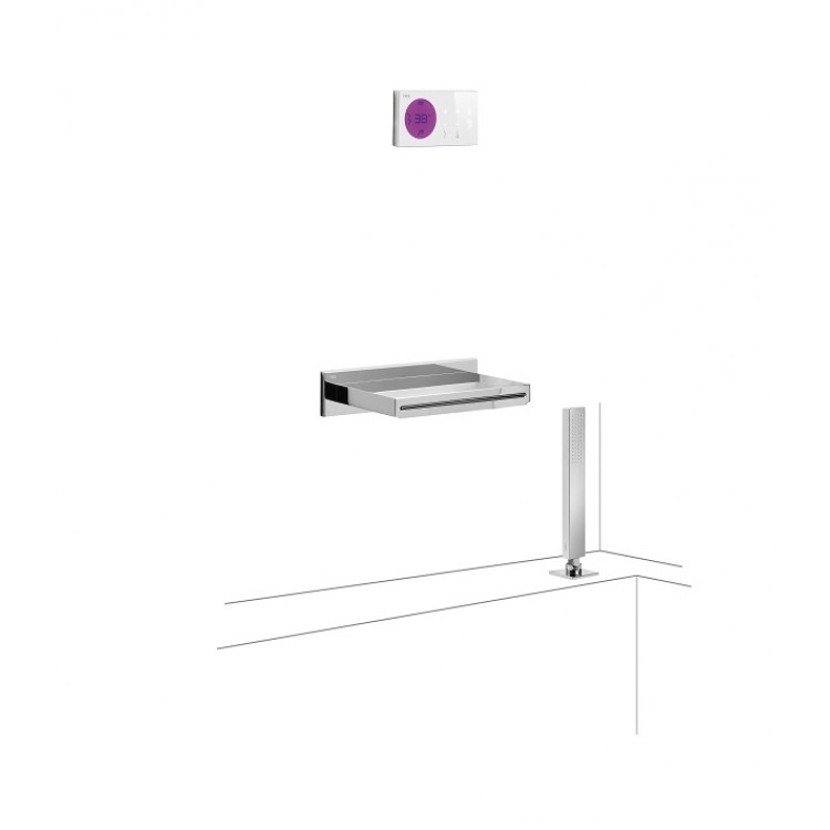 Elektroniskā termostata vannas un dušas sistēma TRES Shower Technology, 09286570. Elektroniskā termostata vannas un dušas sistēma TRES Shower Technology, 09286570.