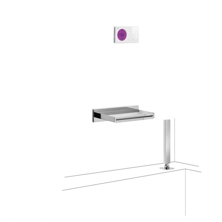 Elektroniskā termostata vannas un dušas sistēma TRES Shower Technology, 09286570. Elektroniskā termostata vannas un dušas sistēma TRES Shower Technology, 09286570.