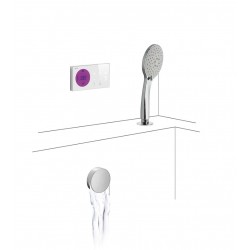 Elektroniskā termostata vannas un dušas sistēma TRES Bath Space