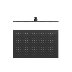 Dušas galva TRES INOX Antilime 40x25 cm, 134315008NM