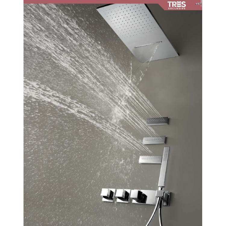 Termostata dušas sistēma TRES Shower Space 20735301 Termostata dušas sistēma TRES Shower Space 20735301
