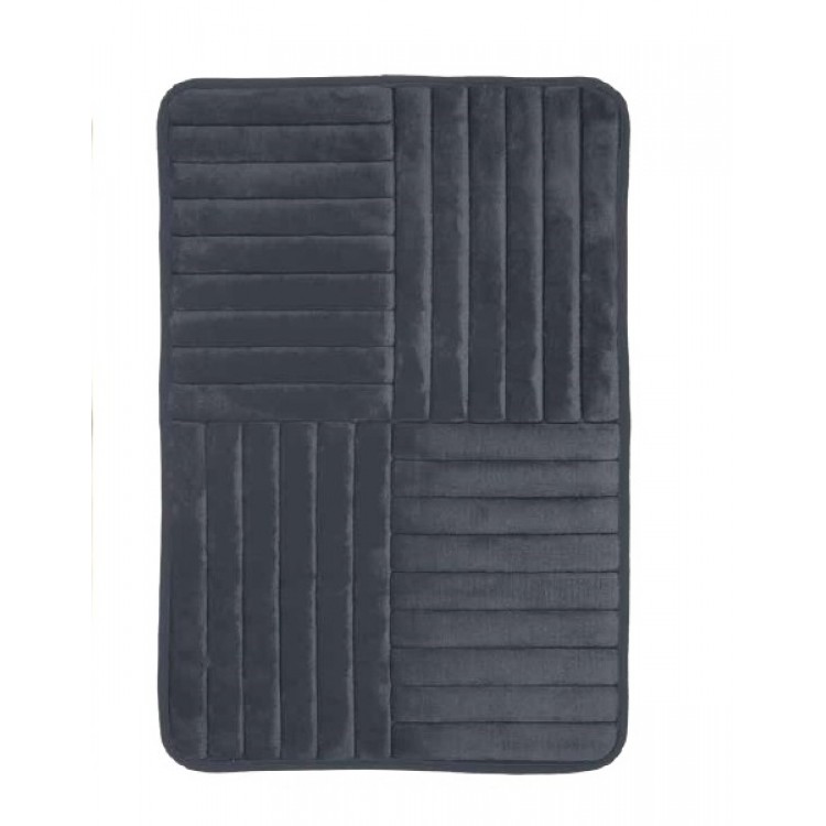 Vannas istabas paklājs Duschy TOULON 50x80 cm, pelēks 768-26 Vannas istabas paklājs Duschy TOULON 50x80 cm, pelēks 768-26