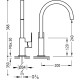 Izlietnes maisītājs paaugstināts CUADRO TRES, 00660702OR Izlietnes maisītājs paaugstināts CUADRO TRES, 00660702OR