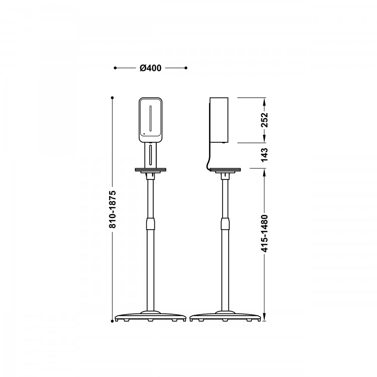 TRES Elektroniskais ziepju dozators 6V, 01240850 TRES Elektroniskais ziepju dozators 6V, 01240850