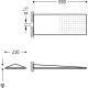 Dušas galva TRES Antilime 21x55 cm, 29990302OR Dušas galva TRES Antilime 21x55 cm, 29990302OR
