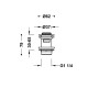 Sifona izplūde TRES 1 1/4 Click-Clack 37mm, hroms, 134215025 Sifona izplūde TRES 1 1/4 Click-Clack 37mm, hroms, 134215025