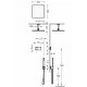 Termostata dušas sistēma TRES Shower Technology, 09286564OPM