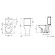 Tualetes pods Turavit Alize ar Soft Close vāku, 14T60036004K Tualetes pods Turavit Alize ar Soft Close vāku, 14T60036004K