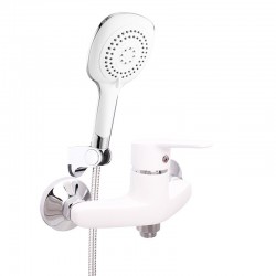 Dušas maisītājs Rubineta Uno balts/hroms, Uno-12K/WT