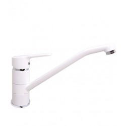 Virtuves izlietnes maisītājs Rubineta Uno balts/hroms, Uno-20 WT