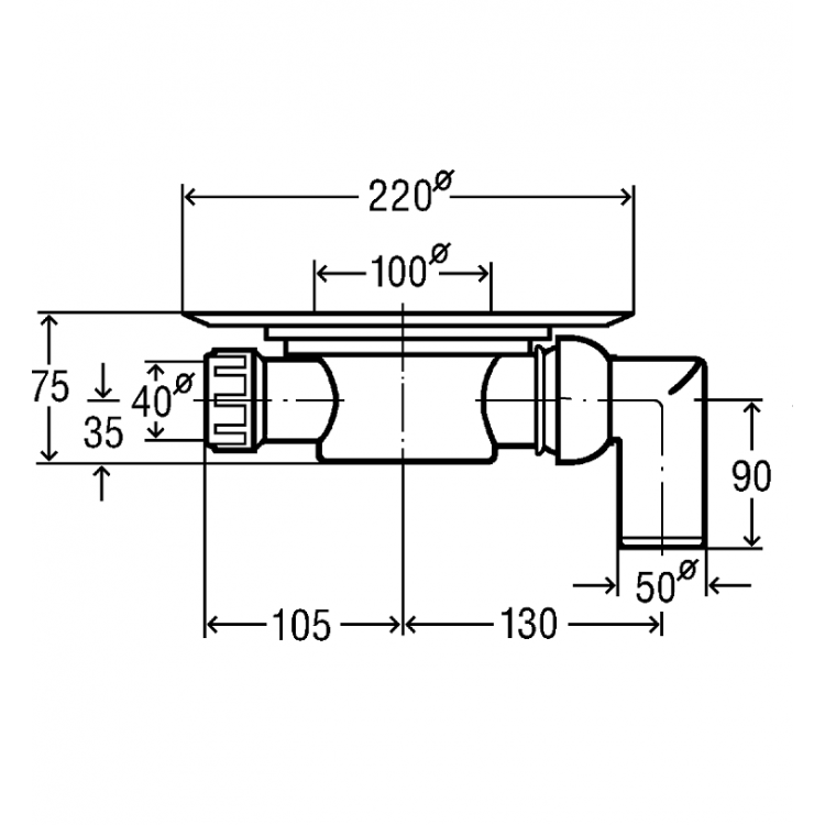 Traps VIEGA Advantix DN50, 557126 Traps VIEGA Advantix DN50, 557126