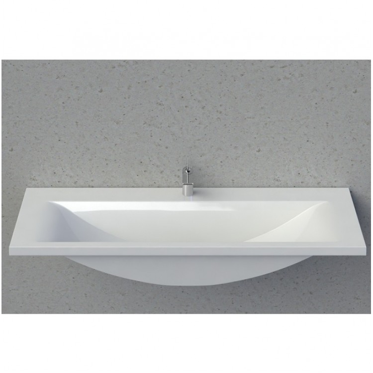 Vannas istabas izlietne Vispool Q-1400 140x50 cm, balta Vannas istabas izlietne Vispool Q-1400 140x50 cm, balta
