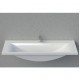 Vannas istabas izlietne Vispool Q-1400 140x50 cm, balta Vannas istabas izlietne Vispool Q-1400 140x50 cm, balta