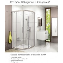 Dušas stūris pusapaļš RAVAK XP1CP4 90cm, stikls