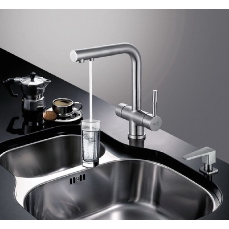 Virtuves izlietnes maisītājs dzeramajam ūdenim BLUE WATER ZARA INOX Virtuves izlietnes maisītājs dzeramajam ūdenim BLUE WATER ZARA INOX