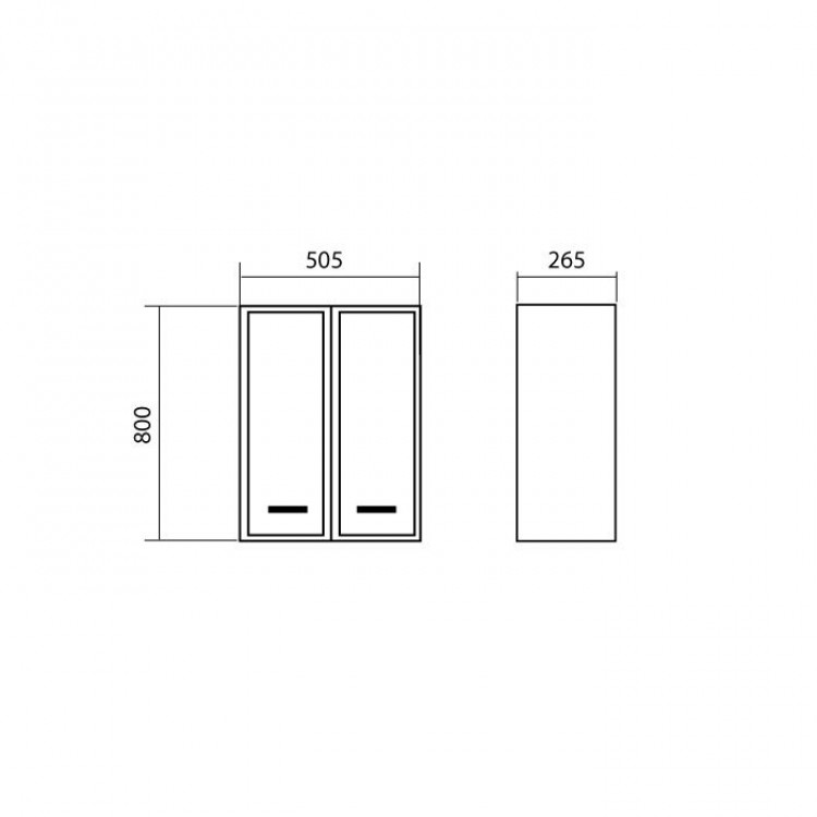 Vannas istabas sienas skapīts Akvarodos DECOR 50 cm, balts Vannas istabas sienas skapīts Akvarodos DECOR 50 cm, balts