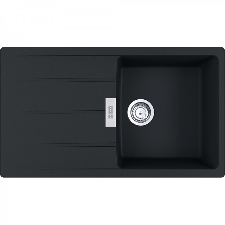 Virtuves izlietne FRANKE CENTRO 86x50 cm,CNG 611-86, melns matēts Virtuves izlietne FRANKE CENTRO 86x50 cm,CNG 611-86, melns matēts