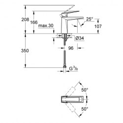 Izlietnes maisītājs Grohe Allure Brilliant, 23033 000