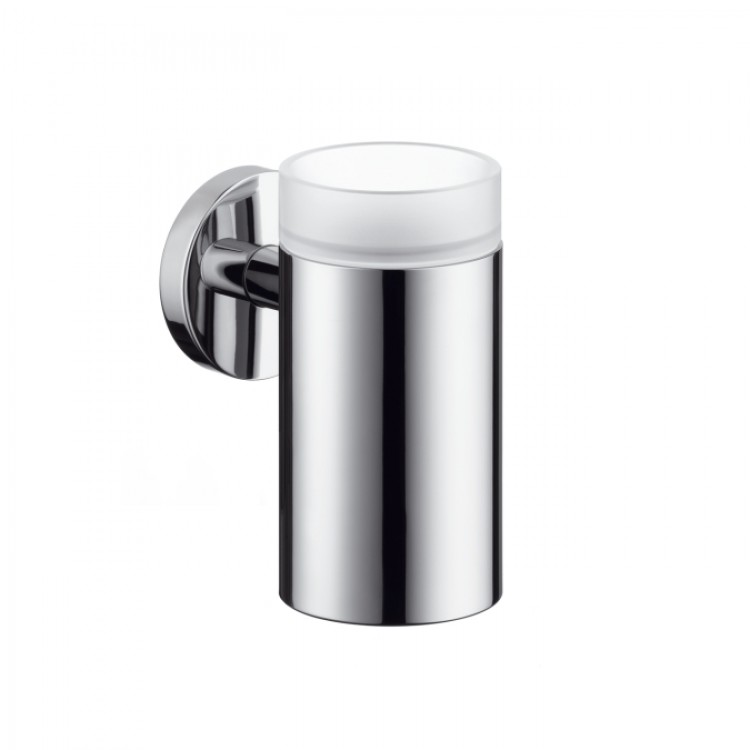 Glāze ar turētāju Hansgrohe Logis, hroms 40518000