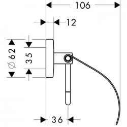 Tualetes papīra turētājs Hansgrohe Logis, hroms 40523000