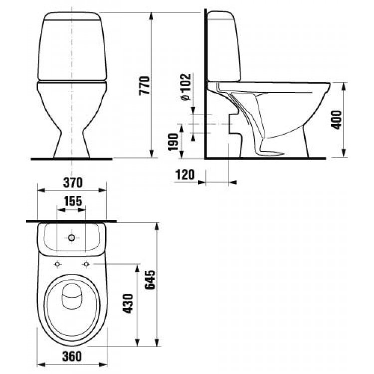 Tualetes pods JIKA Lyra Baltic bez vāka, H8242860002421