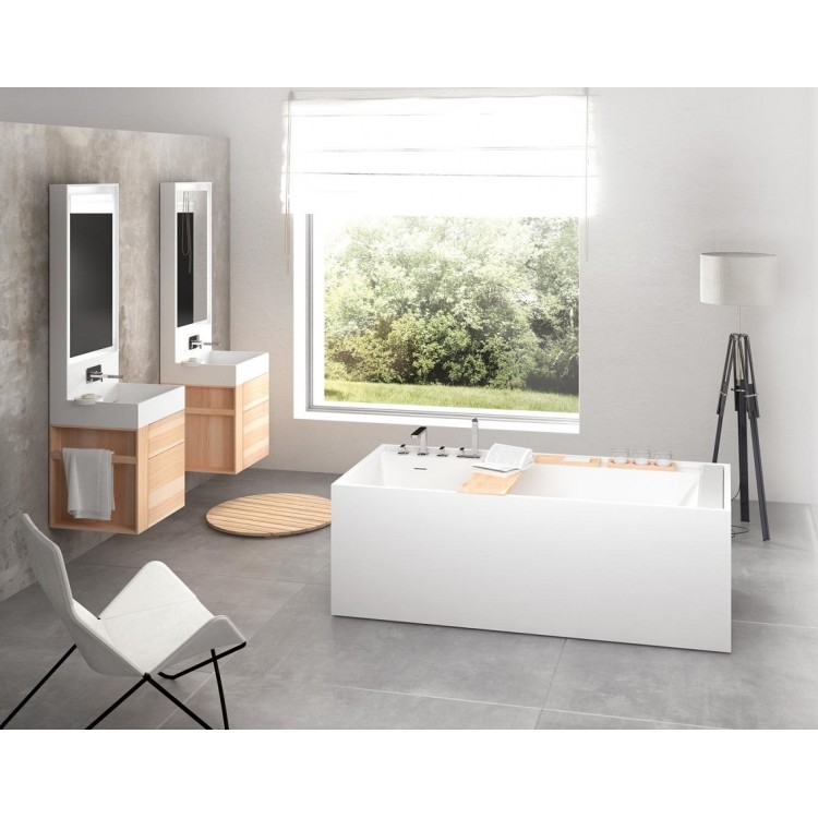 Brīvi stāvoša vanna PAA INFINITY 1800x800mm, silkstone
