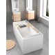 Brīvi stāvoša vanna PAA INFINITY 1800x800mm, silkstone