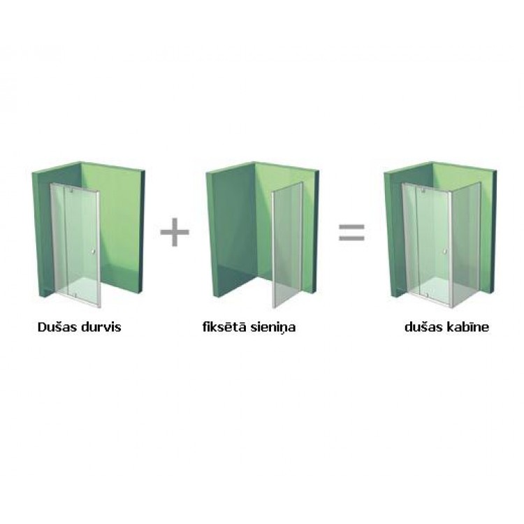 Dušas durvis RAVAK PIVOT PDOP2 110 cm, balts Dušas durvis RAVAK PIVOT PDOP2 110 cm, balts