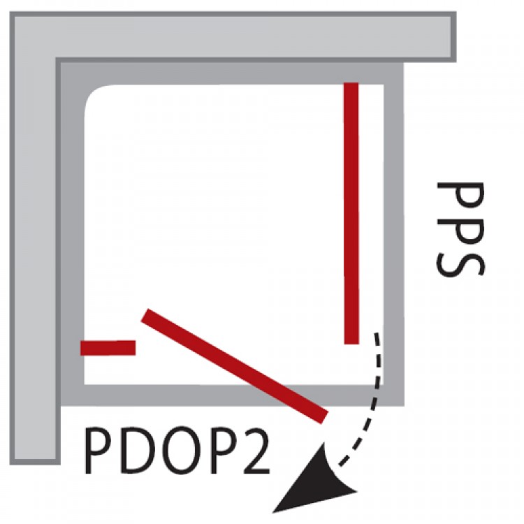 Dušas durvis RAVAK PIVOT PDOP2 110 cm, balts Dušas durvis RAVAK PIVOT PDOP2 110 cm, balts