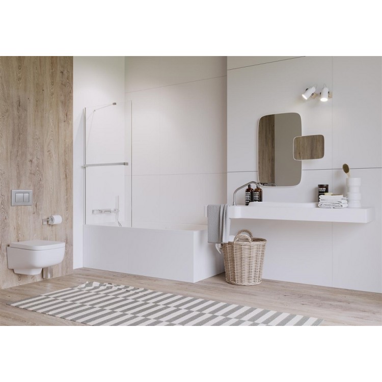 Vannas sieniņa Radaway IDEA PNJ ar dvieļu turētāju 80 cm Vannas sieniņa Radaway IDEA PNJ ar dvieļu turētāju 80 cm