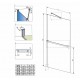 Vannas sieniņa Radaway IDEA PNJ ar dvieļu turētāju 80 cm Vannas sieniņa Radaway IDEA PNJ ar dvieļu turētāju 80 cm