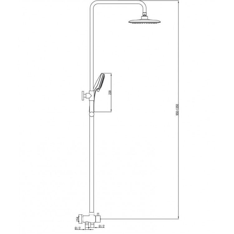 Dušas komplekts Ravak DS 090.00