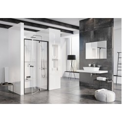 Dušas durvis RAVAK PIVOT PDOP2 110 cm, melns