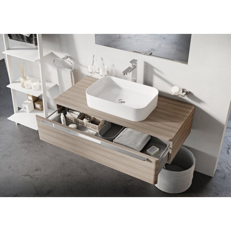 Vannas istabas uzliekamā izlietne Ravak Ceramic 550 R Slim 55x37cm Vannas istabas uzliekamā izlietne Ravak Ceramic 550 R Slim 55x37cm