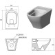 Tualetes pods piekaramais Ravak Classic RimOff, balts X01671 Tualetes pods piekaramais Ravak Classic RimOff, balts X01671