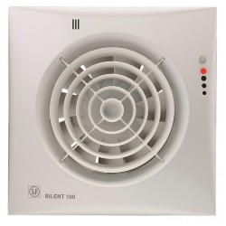 Sadzīves ventilators S&P Silent Silver 100CRZ, ar taimeri, silver