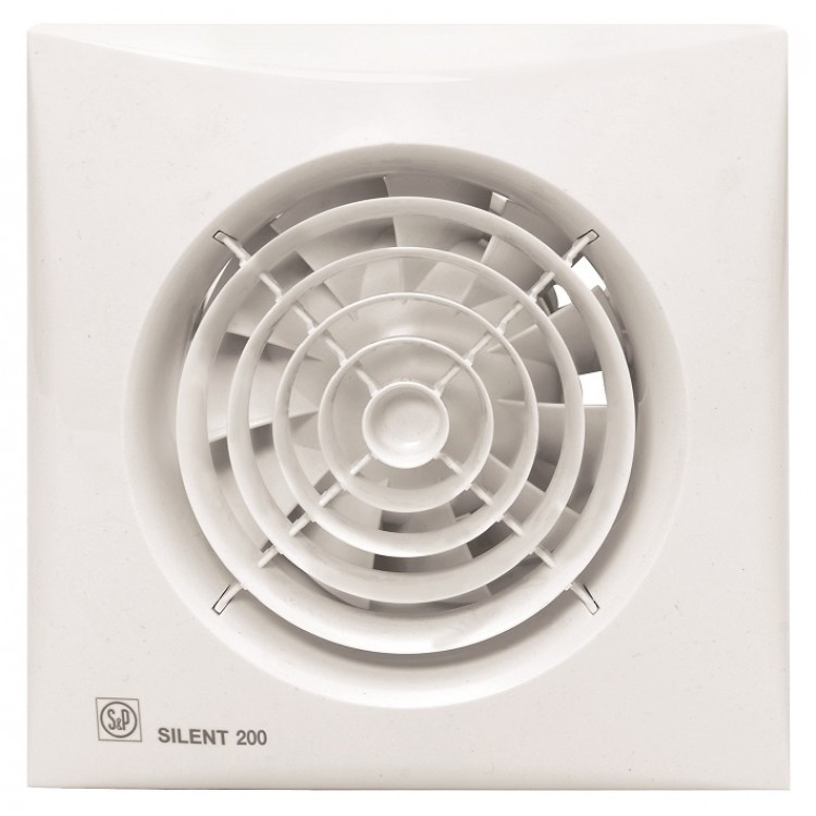 Sadzīves ventilators S&P Silent 200CRZ, ar taimeri Sadzīves ventilators S&P Silent 200CRZ, ar taimeri