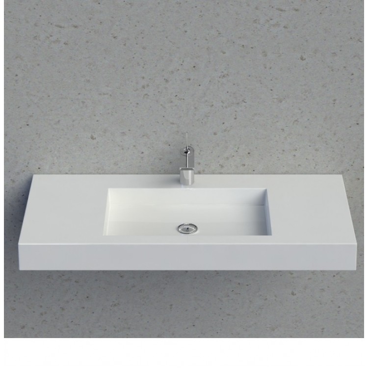 Vannas istabas izlietne Vispool F-1000 100x45 cm, balta Vannas istabas izlietne Vispool F-1000 100x45 cm, balta